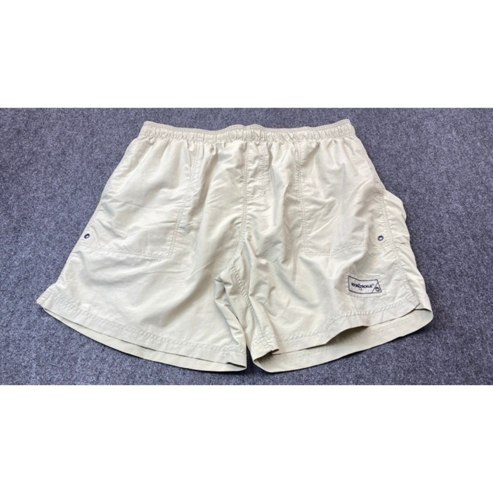 Hook & Tackle Fishing Shorts Mens 3XL Khaki Technical Nylon Mesh Lined B016046